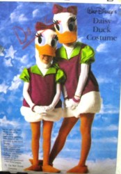7734 DAISY DUCK COSTUME PATTERN ADULT SMALL, MED,KID 10-12